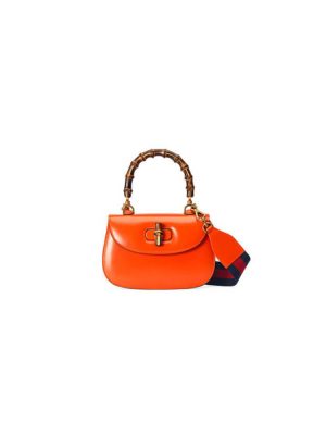 GUCCI BAMBOO 1947 JUMBO GG SMALL TOP HANDLE BAG