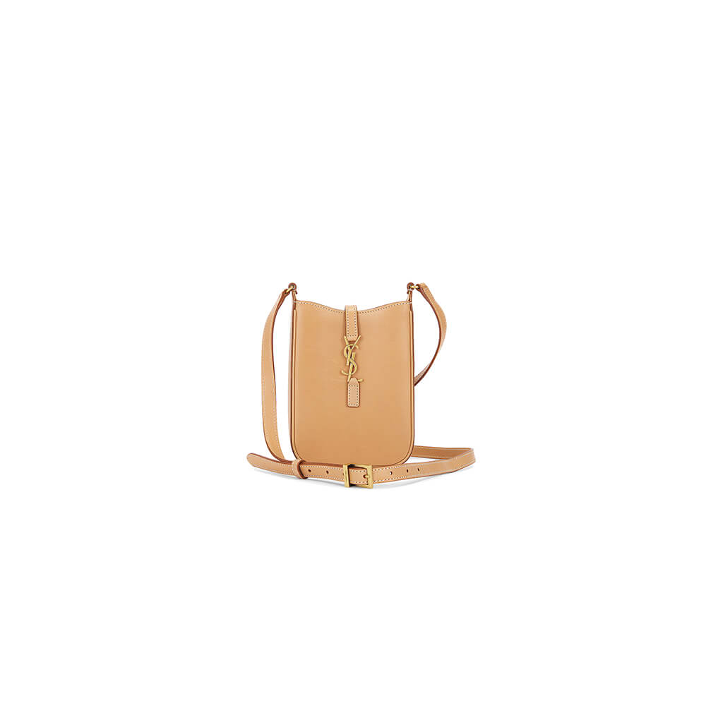 YSL Le 5 A 7 mini vertical bag in shiny leather
