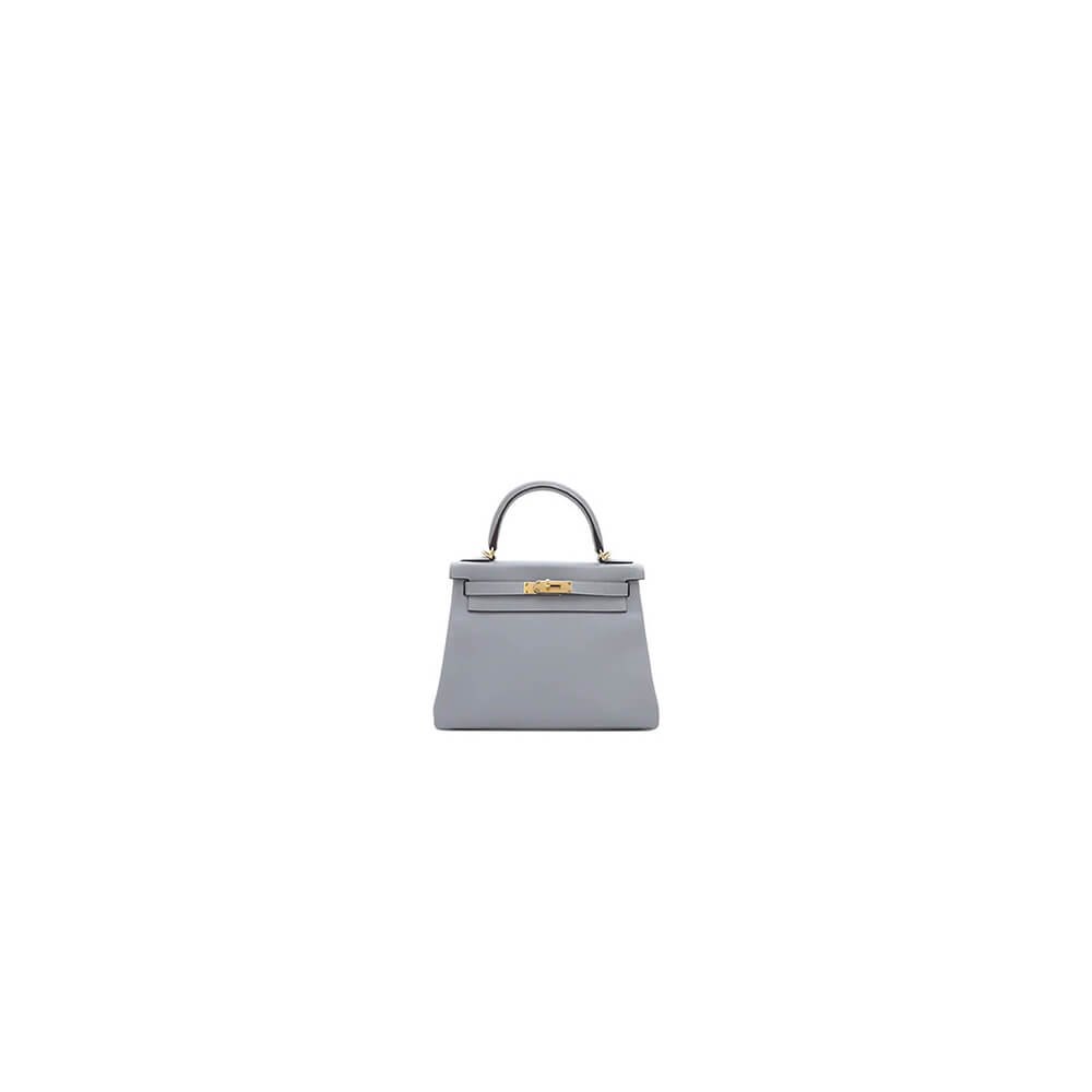 Linen Blue Hermes Kelly 25