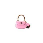 GUCCI BAMBOO 1947 JUMBO GG SMALL TOP HANDLE BAG