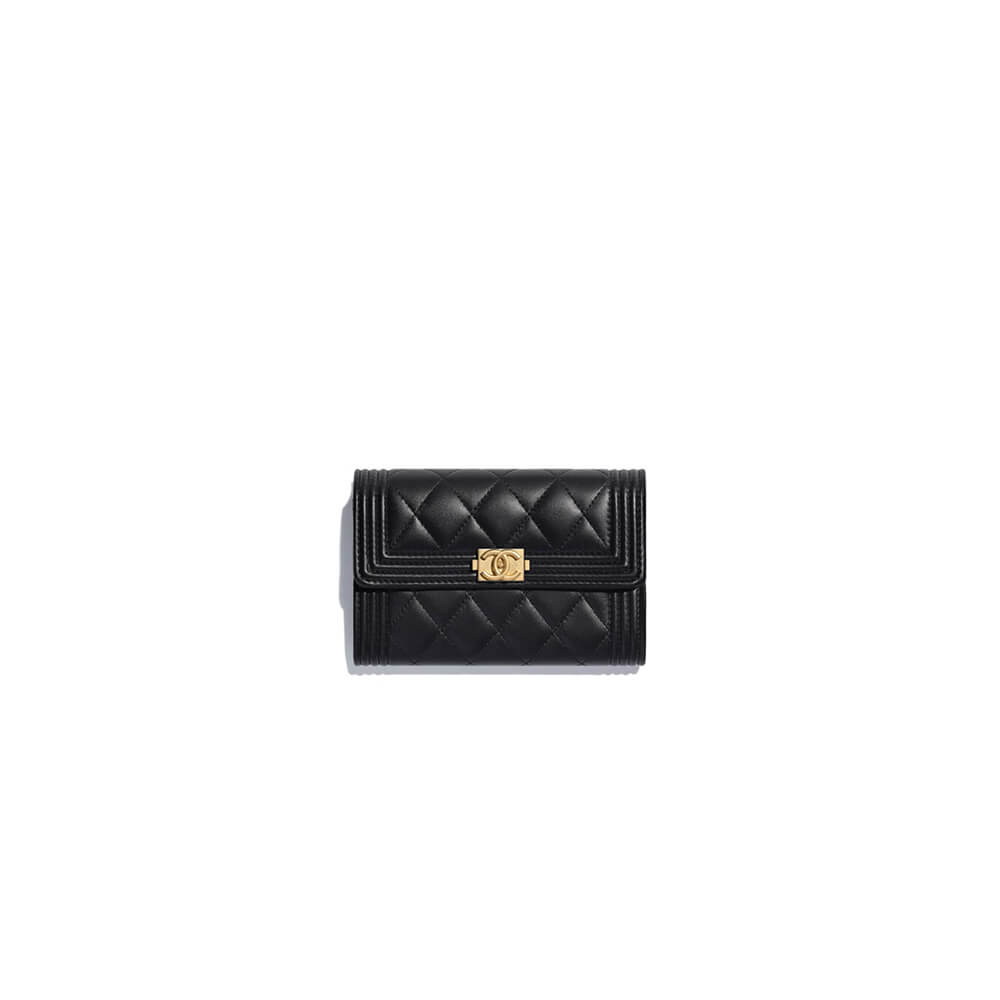 Chanel boy long wallet