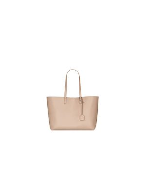 Dark beige YSL Shopping Saint Laurent leather