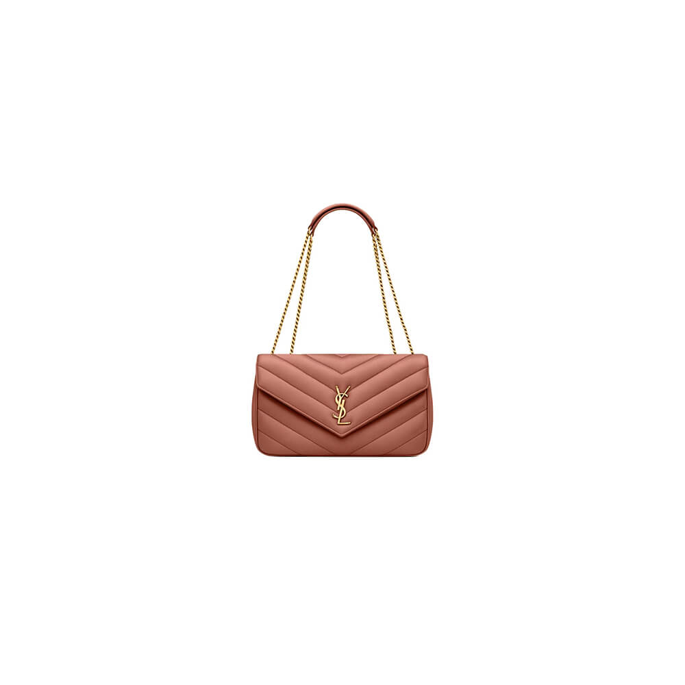 Hortensia YSL LOULOU medium in MATELASSE lambskin