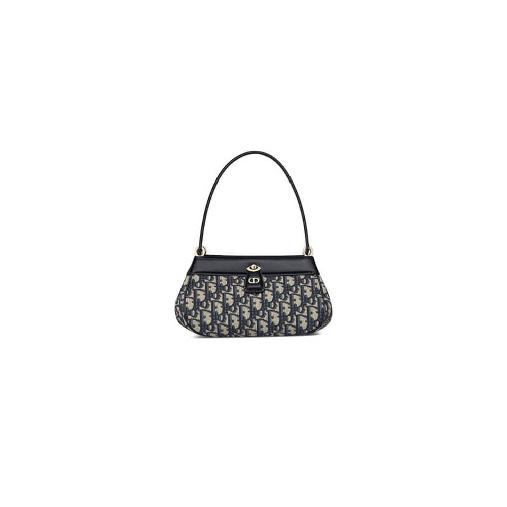 Blue SMALL DIOR KEY BAG