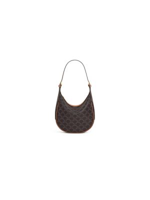CELINE HELO?SE TRIOMPHE LOGO PRINTED calfskin small bag