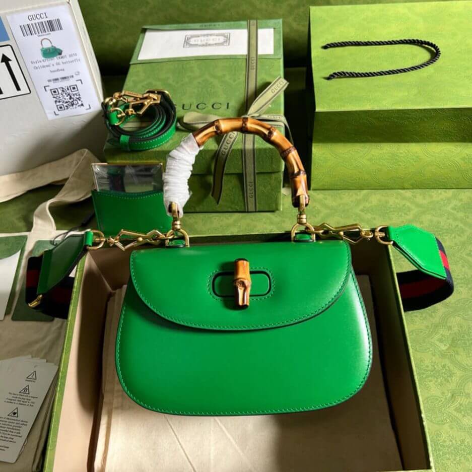 GUCCI BAMBOO 1947 JUMBO GG SMALL TOP HANDLE BAG - Image 2
