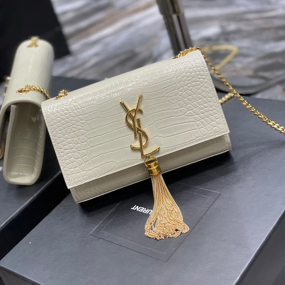 YSL KATE EMBOSSED SHOULDER BAG - Image 2