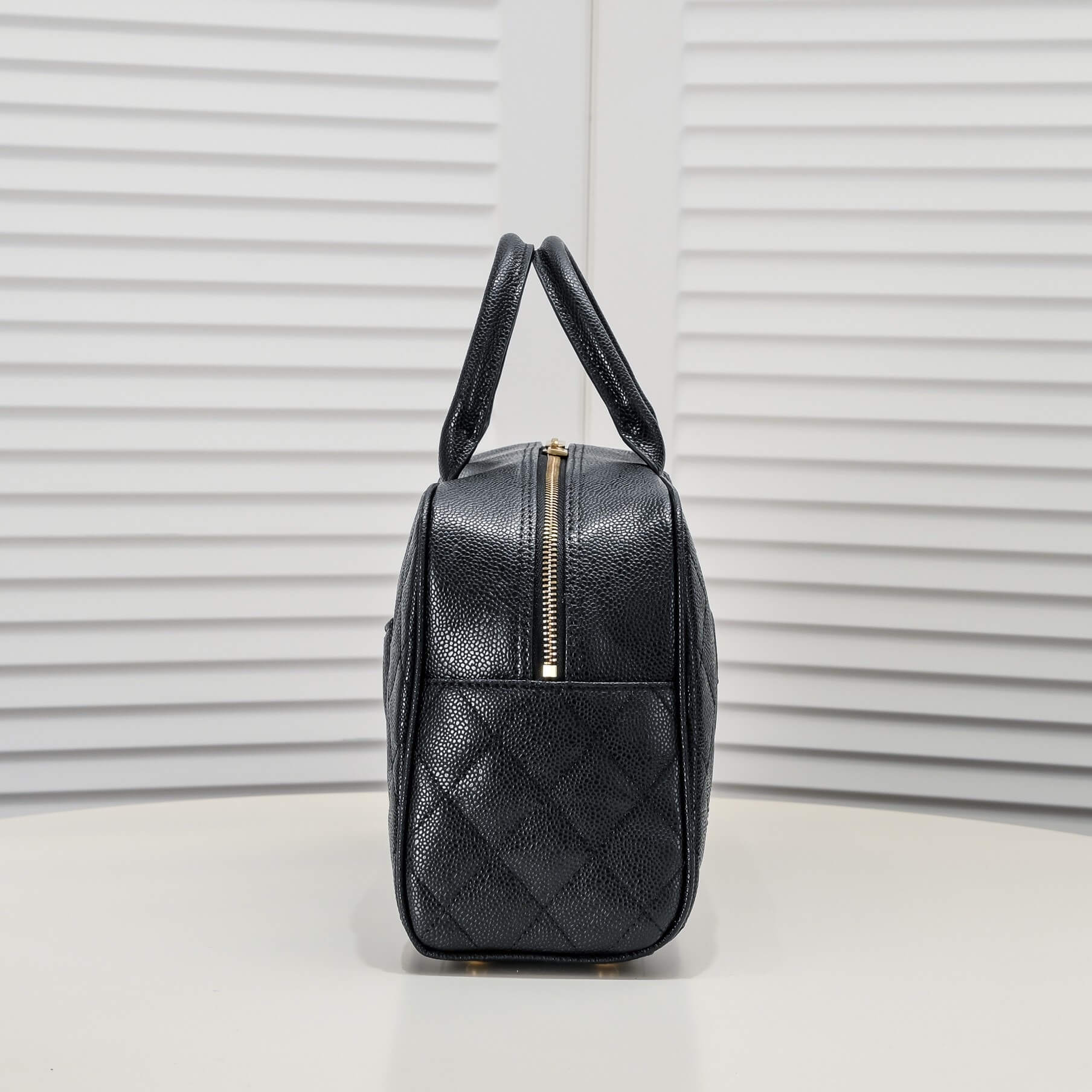 CHANEL Large Vintage Boston Bag - Image 3