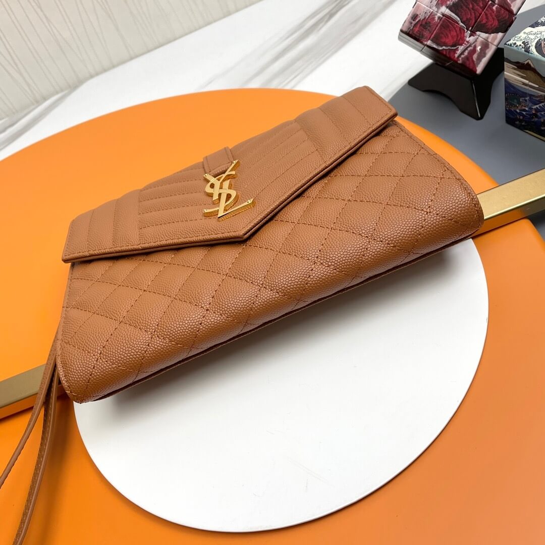 YSL CASSANDRE matelasse leather flap clutch - Image 6