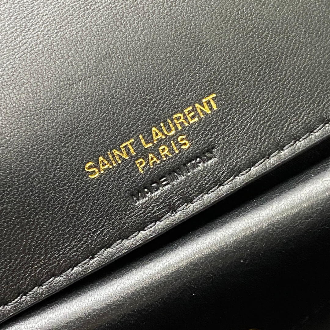 Black YSL LOULOU MINI in lambskin - Image 7